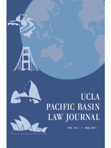 Cover of Pacific Basin Law Journal